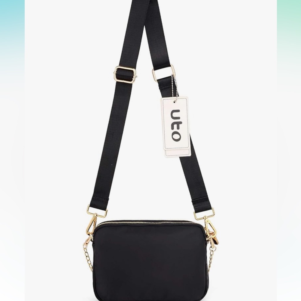 Black Travel Crossbody Bag